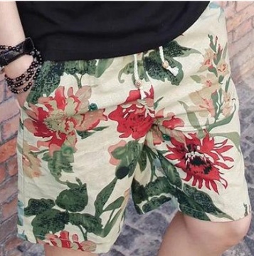 Men Linen Beach Shorts - Image 5