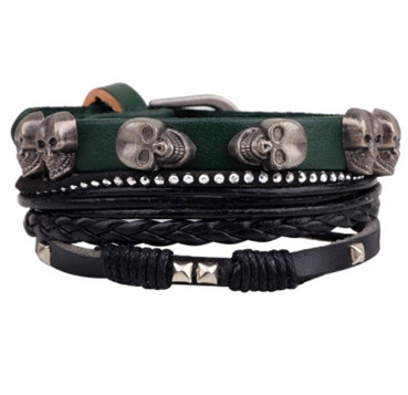 Fashion Beaded Leather Bracelets And Bracelets - Image 9