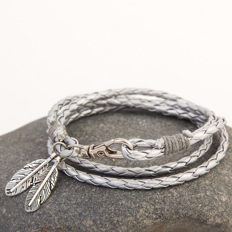 Fashion Jewelry Leather Charm Friendship Bracelets & Bangles - Image 6