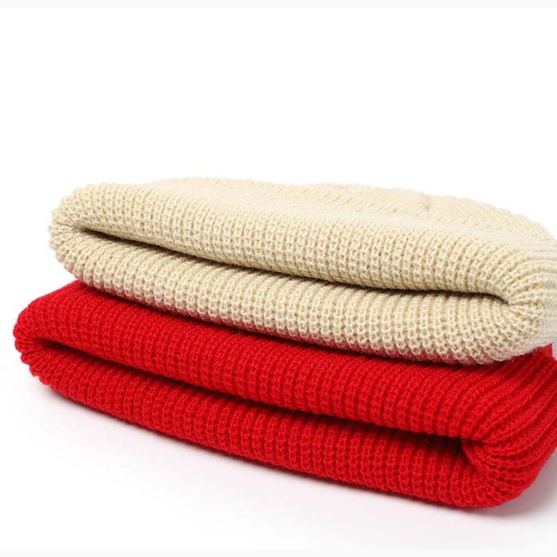 Knitted Hats For Women Skullcap Men Beanie Hat Winter Retro - Image 2