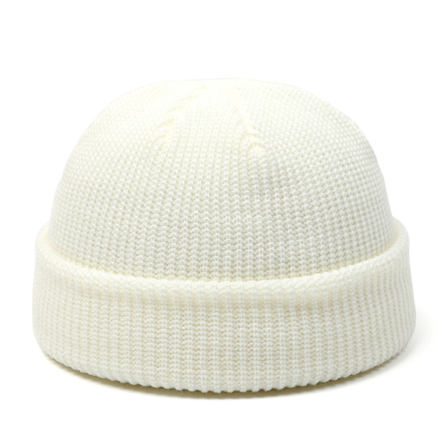 Knitted Hats For Women Skullcap Men Beanie Hat Winter Retro - Image 4