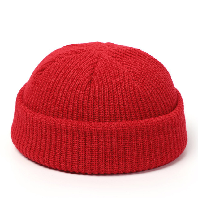 Knitted Hats For Women Skullcap Men Beanie Hat Winter Retro - Image 10