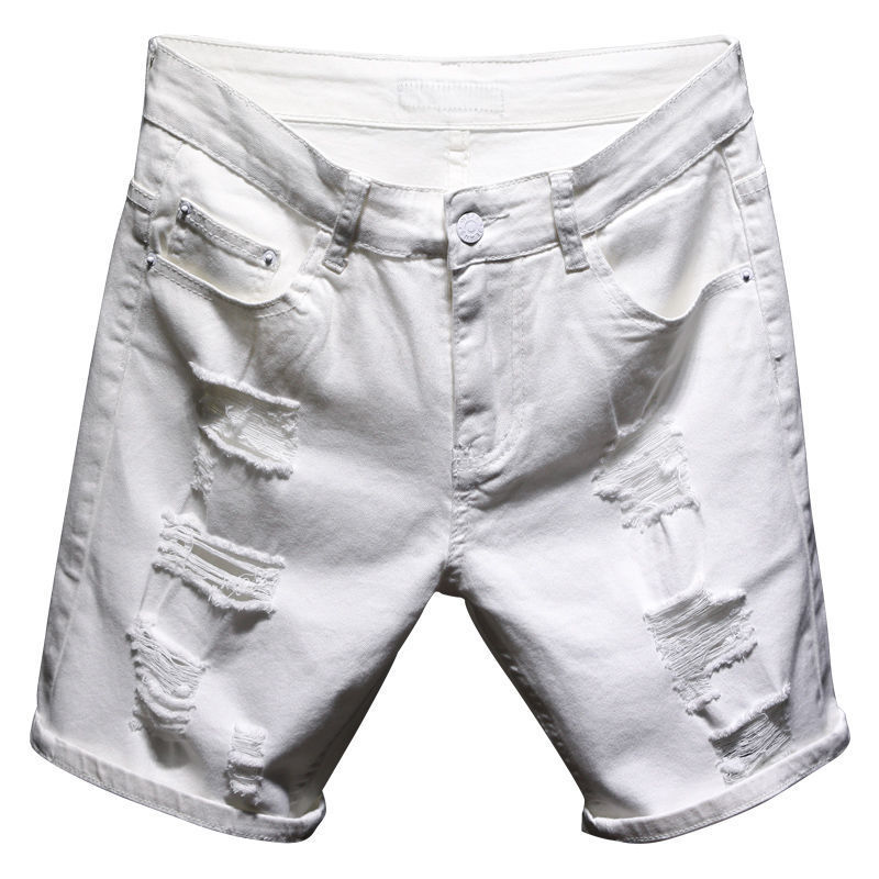 New Arrival Shorts Men Zipper Fly Casual Solid Cotton Summer Hole Elastic Thin Black Mens Homme Boardshorts Beach Regular - Image 5