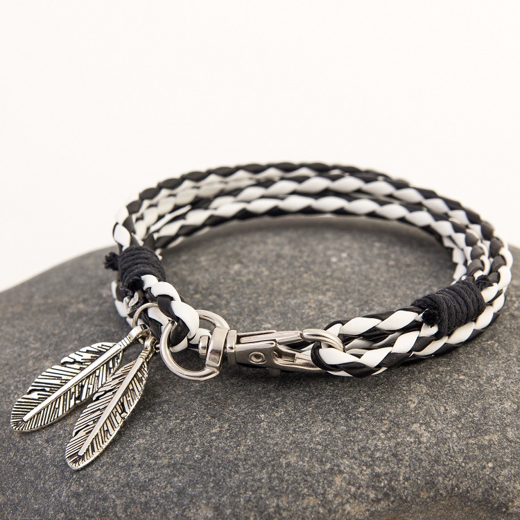 Fashion Jewelry Leather Charm Friendship Bracelets & Bangles - Image 3