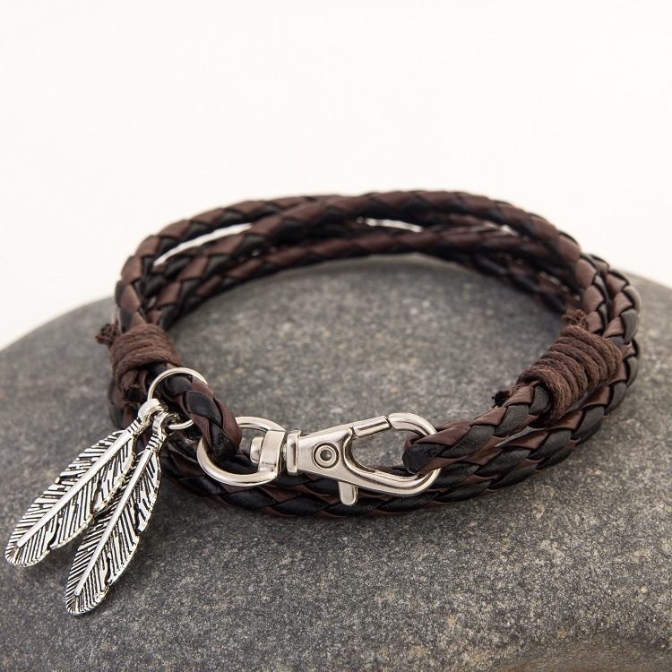 Fashion Jewelry Leather Charm Friendship Bracelets & Bangles - Image 2