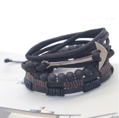 Fashion Beaded Leather Bracelets And Bracelets - Image 5