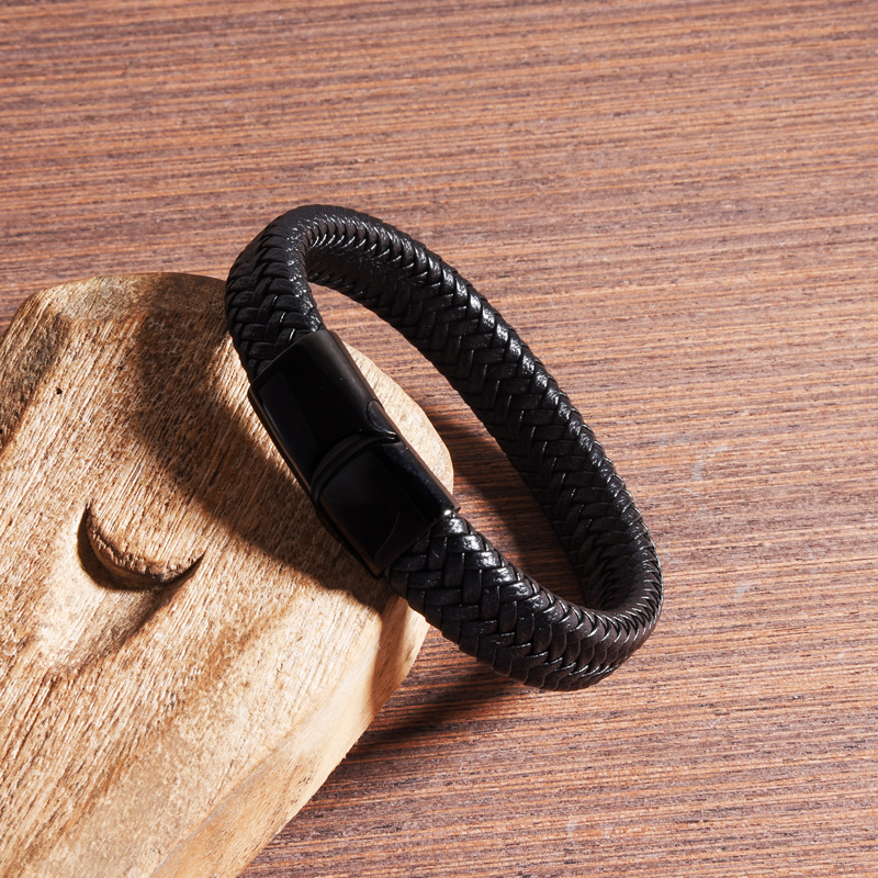 Classic Men Leather Bracelets - Image 2