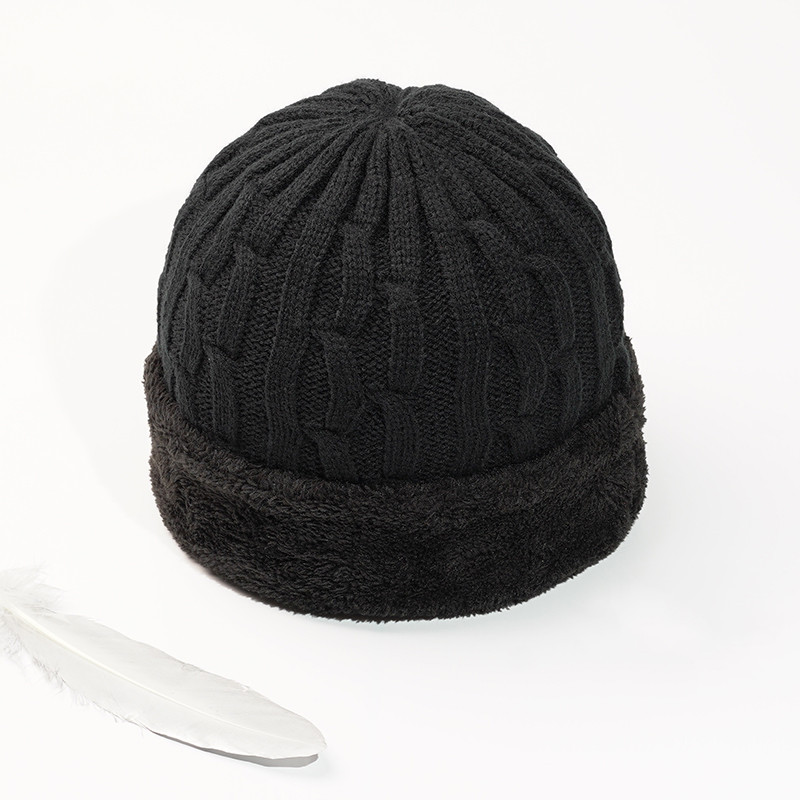 Woolen Hats For Middle-aged And Elderly Men In Winter Thicken Men's Knitted Hats For The Elderly - Image 4
