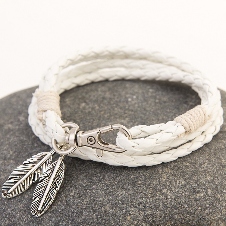 Fashion Jewelry Leather Charm Friendship Bracelets & Bangles - Image 7
