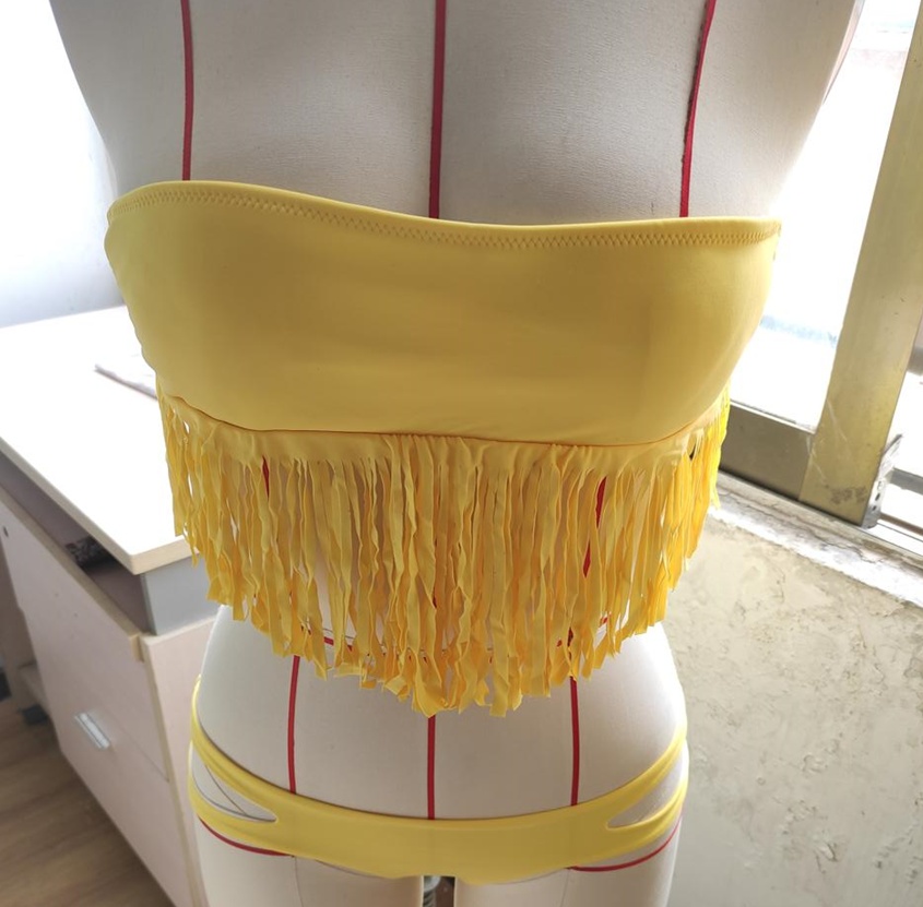 Fashion bra swimwear bikinis tassel female spa tourism suit aliexpress explosion - Image 9