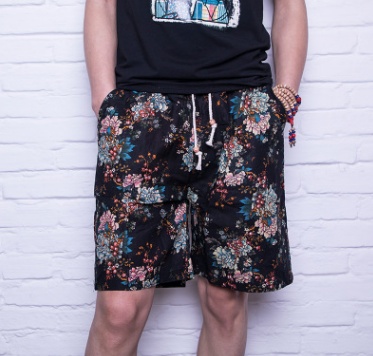 Men Linen Beach Shorts - Image 2