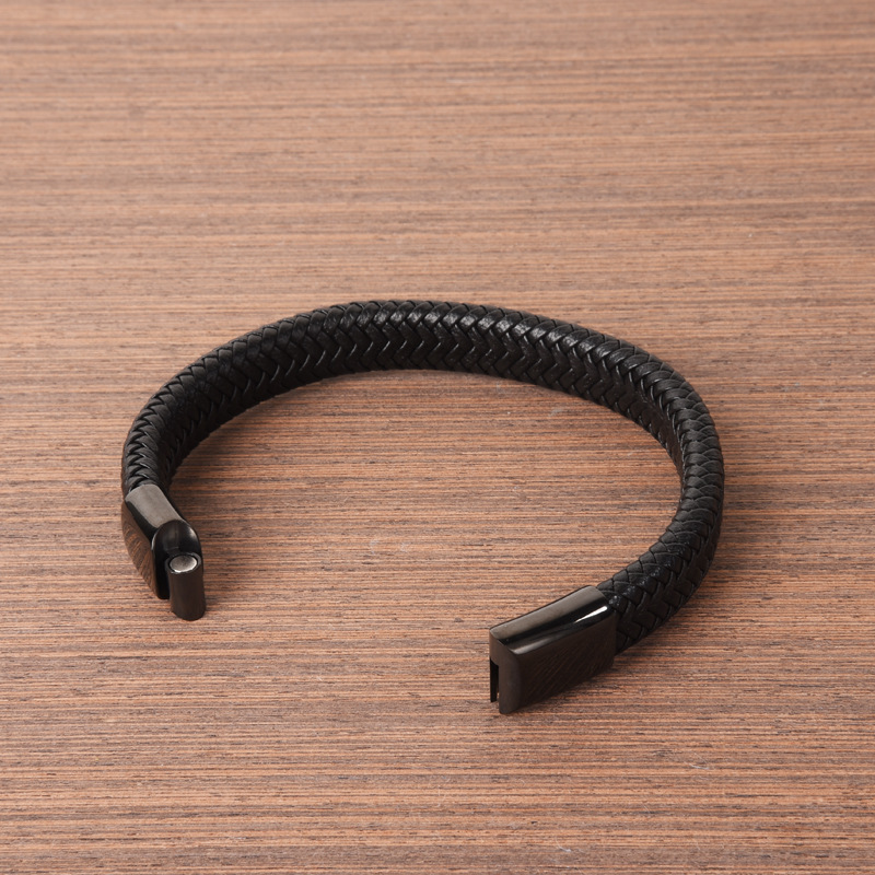 Classic Men Leather Bracelets - Image 4