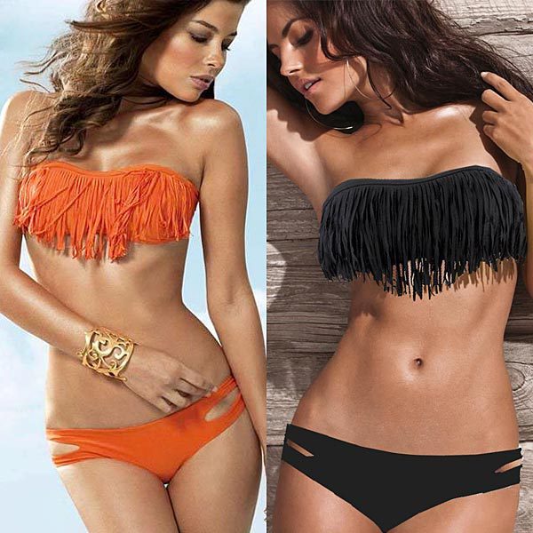 Fashion bra swimwear bikinis tassel female spa tourism suit aliexpress explosion - Image 6