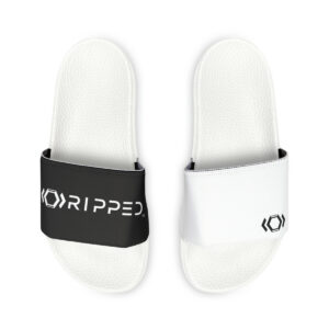 Ripped Men's Side Hex Sandal(Black/White)