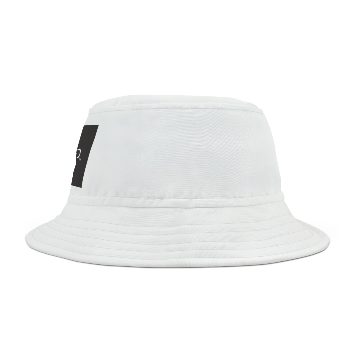 Ripped Bucket Hat (Black/White) - Image 4