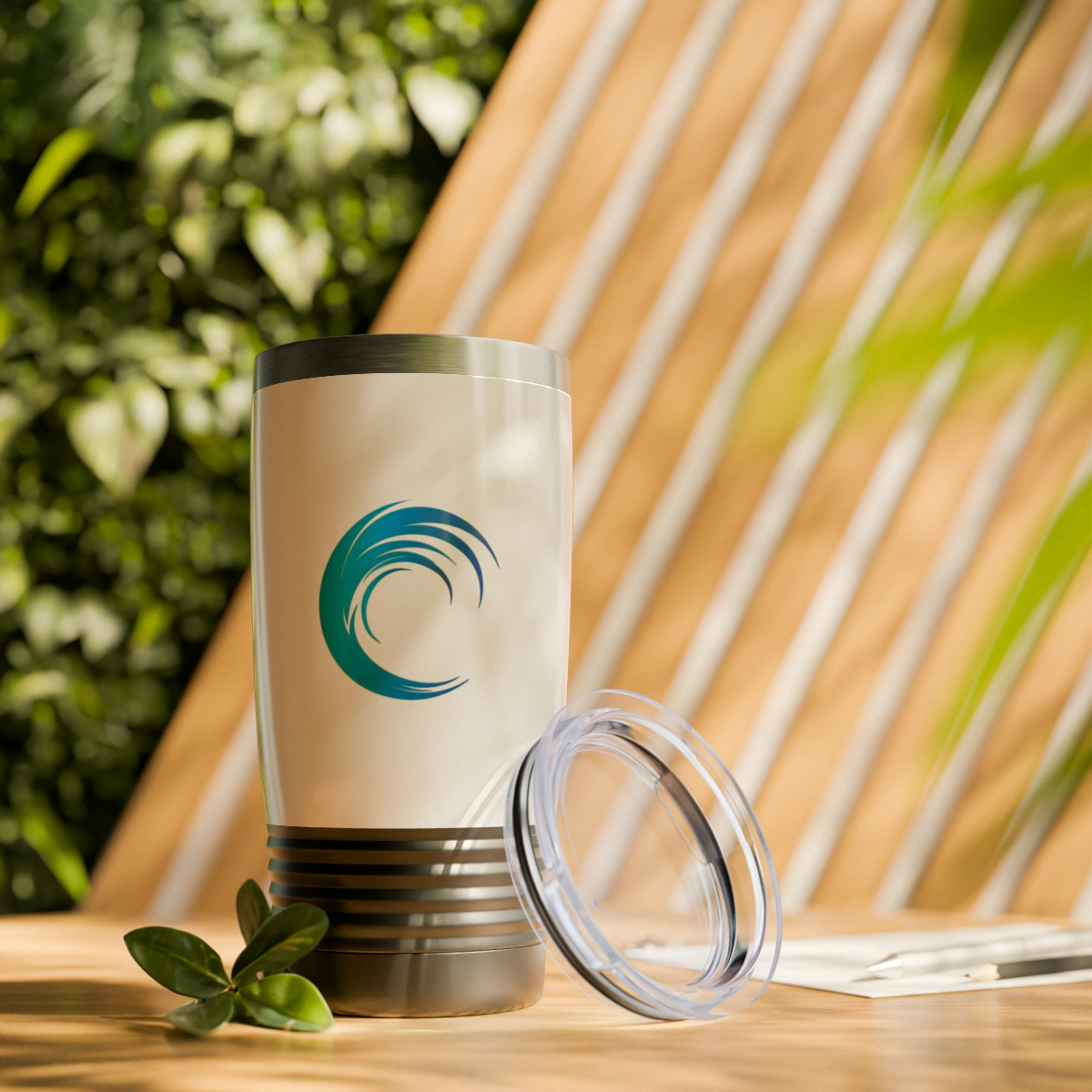Rippn Surf Wave Tumbler, 20oz(Black/White) - Image 7