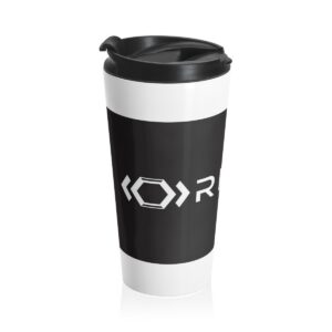 Ripped Stainless Steel Travel Mug(Black/White)