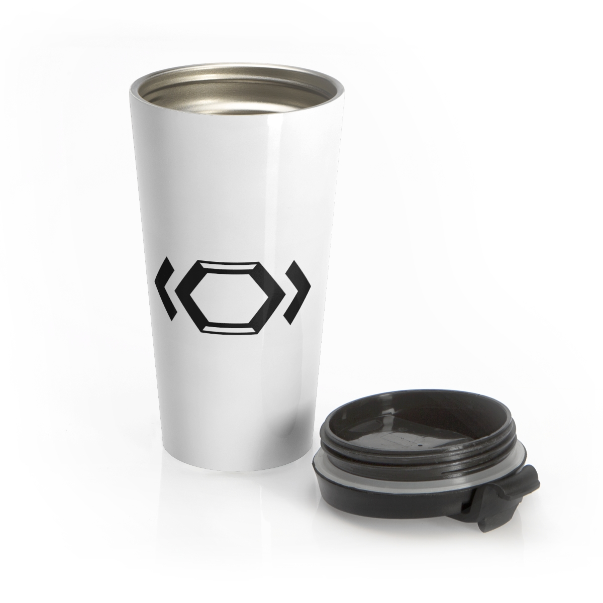 Ripped Hex Stainless Steel Travel Mug