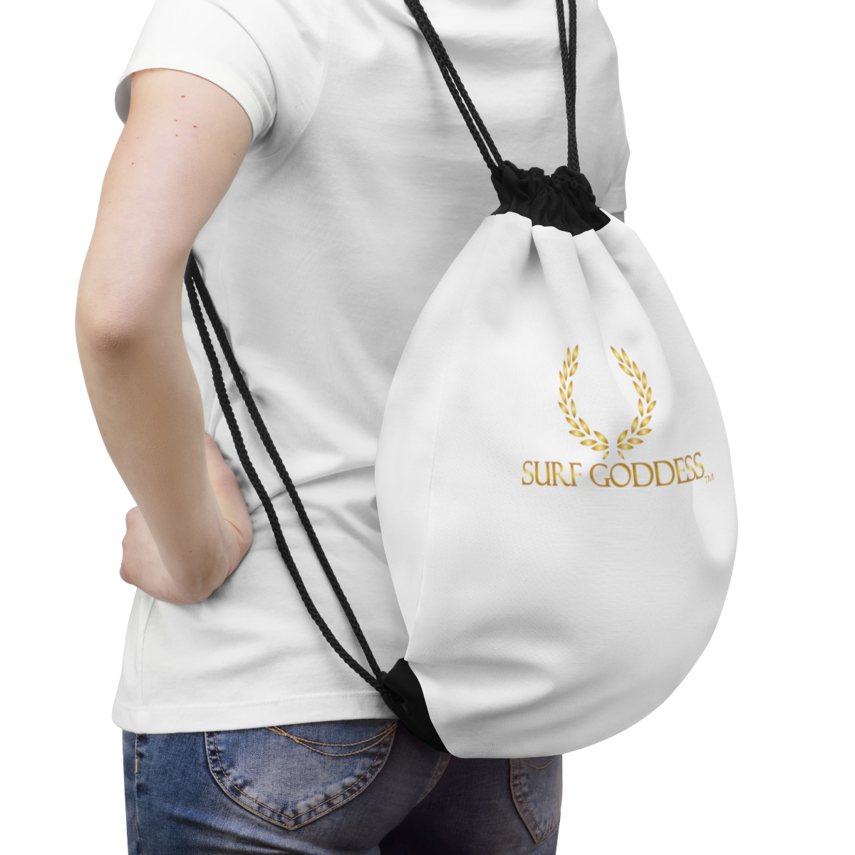 Surf Goddess Drawstring Bag - Image 4