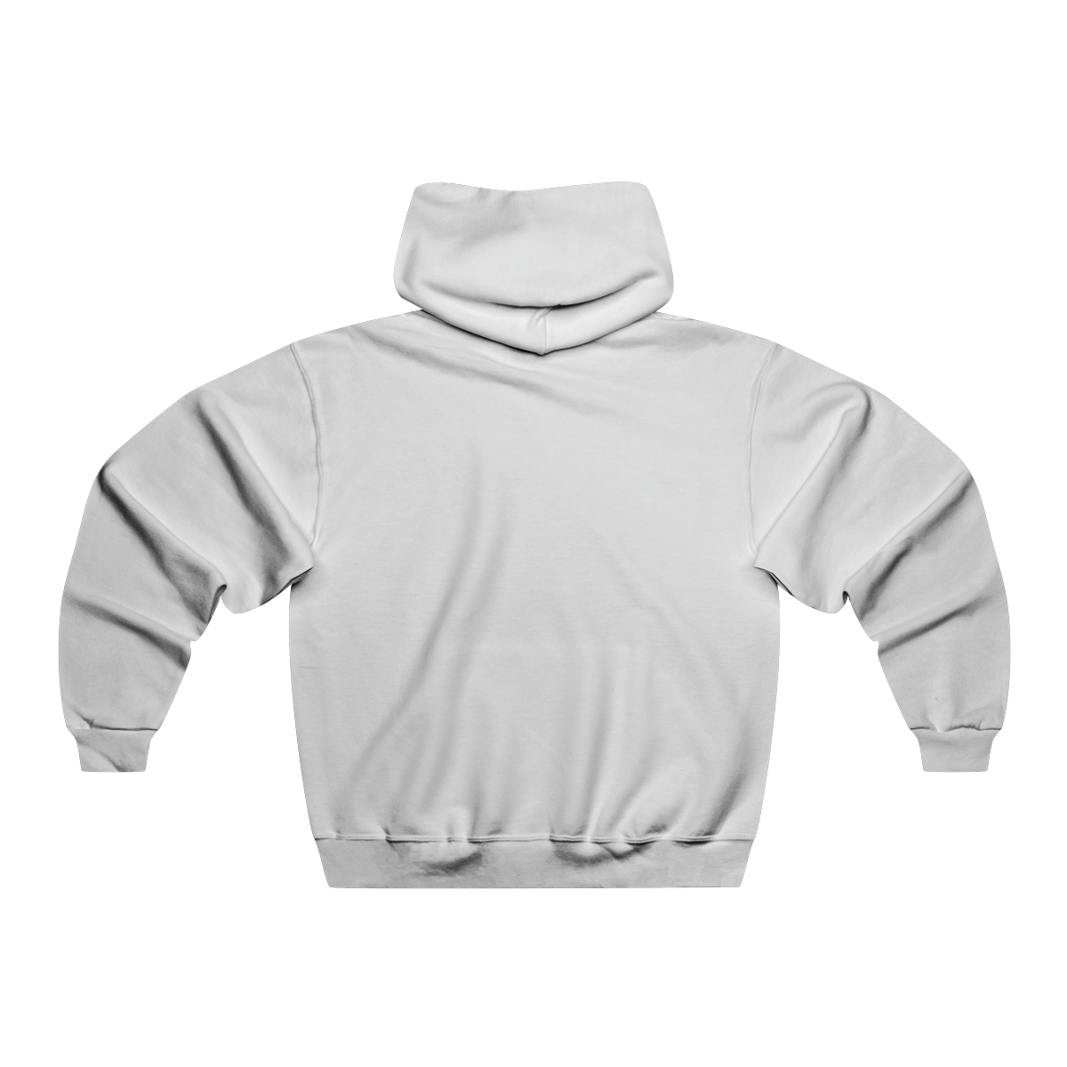 Ripped Men’s Hooded Sweatshirt(Black/White) - Image 2
