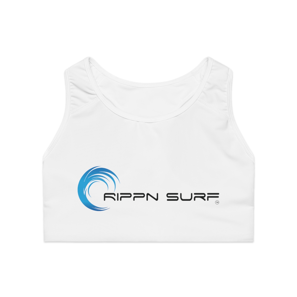 Rippn Surf Frontside Backside Wave Athletic Sports Bra - Image 2