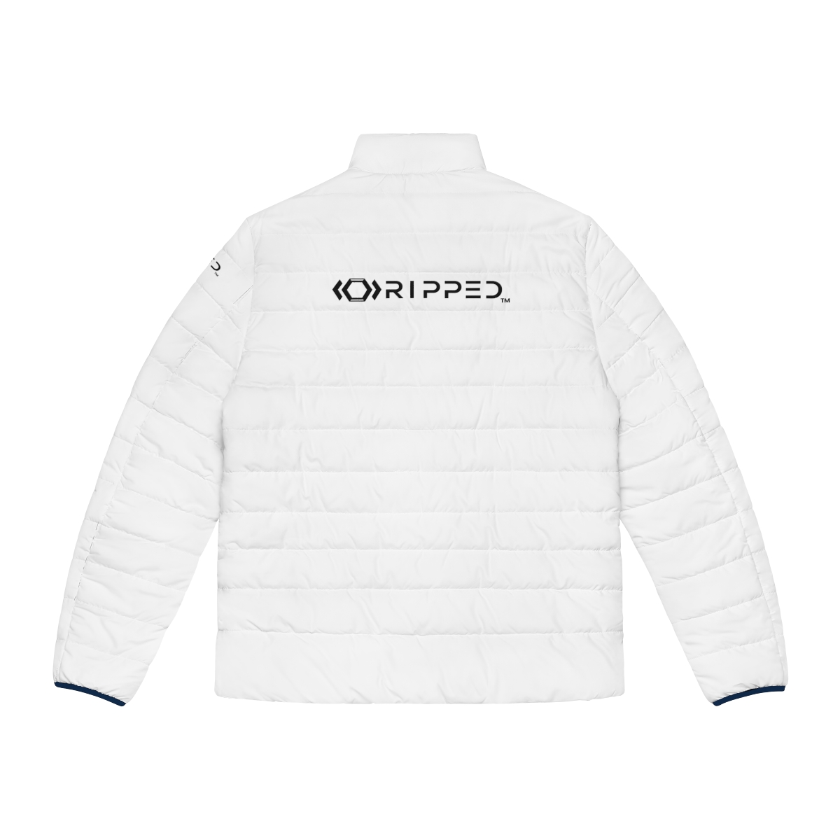 Ripped Back Men's Puffer Jacket