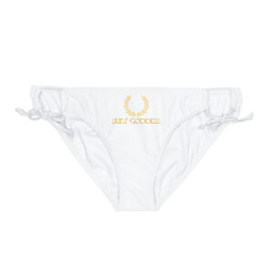 Surf Goddess Front And Back Laurel Loop Tie Side Bikini bottom