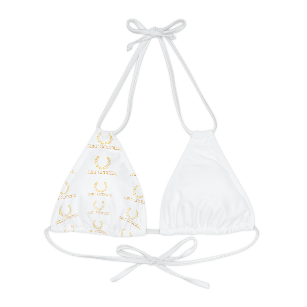 Surf Goddess Single Side Laurel Strap Triangle Bikini Top - Image 2