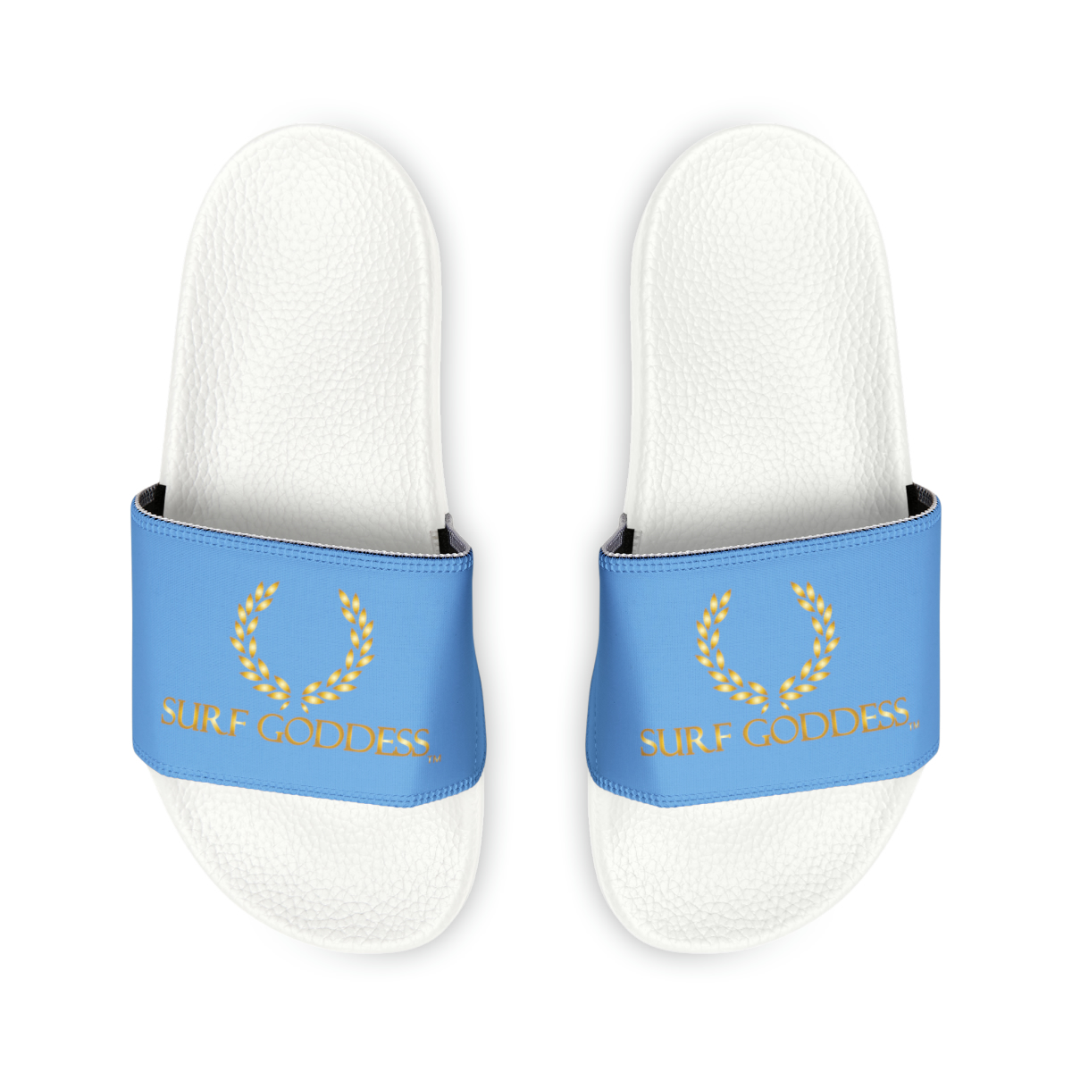 Surf Goddess Light Ocean Wave Blue Sandals