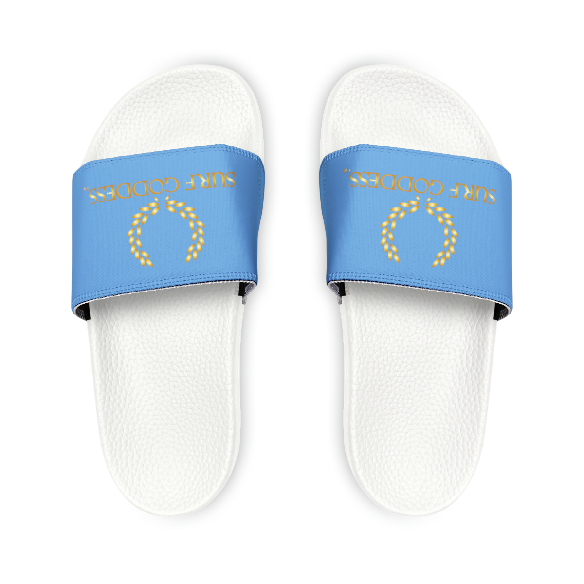 Surf Goddess Light Ocean Wave Blue Sandals - Image 2