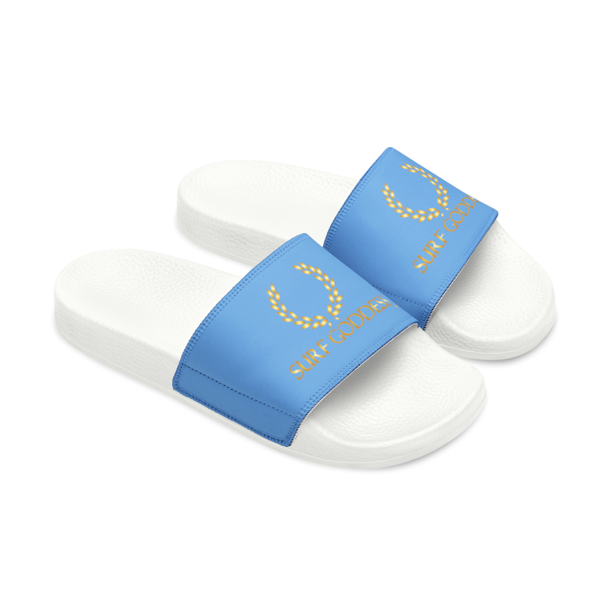 Surf Goddess Light Ocean Wave Blue Sandals - Image 7