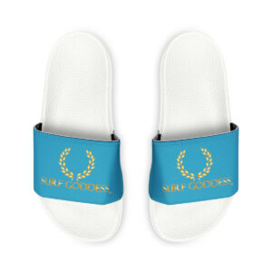 Surf Goddess Ocean Wave Blue Sandals