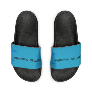 Rippn Surf Ocean Blue Men’s Chill Slide Sandals(Dark Soled)
