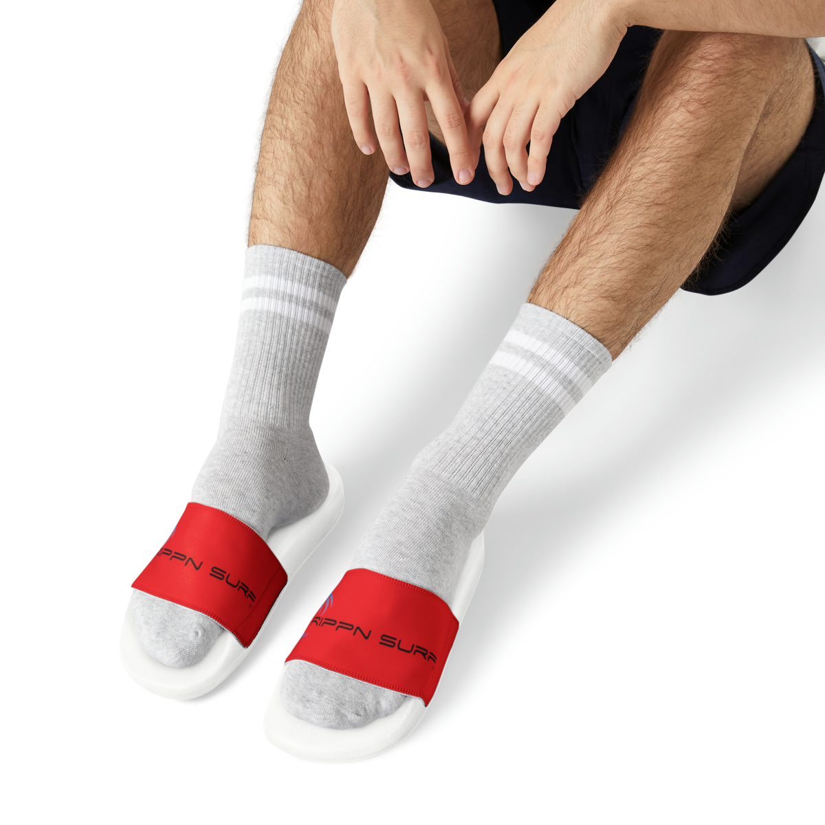 Rippn Surf Fire Red Men’s Chill Slide Sandals - Image 9