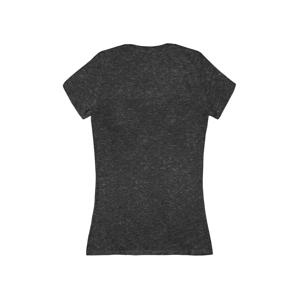Surf Goddess Women’s Dark Grey Short Sleeve Deep V-Neck Tee - Image 2