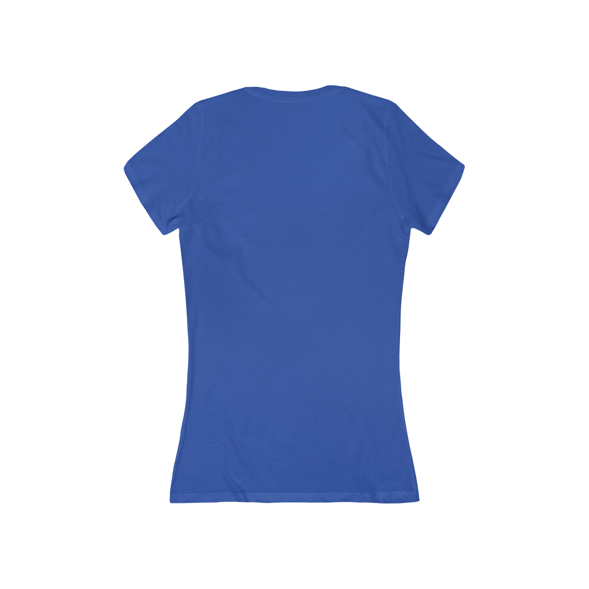 Surf Goddess Women’s Blue Short Sleeve Deep V-Neck Tee - Image 2