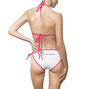 Rippn Surf Dark Pink Strapped Frontside Backside Women's Bikini