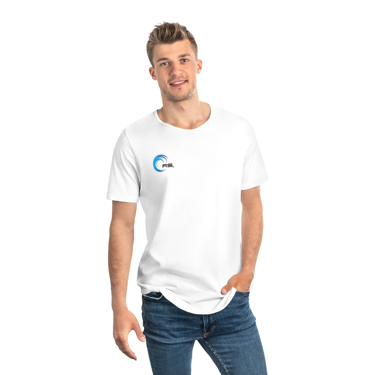 Rippn Surf RS Wave Men's Curved Hem Tee - Image 4