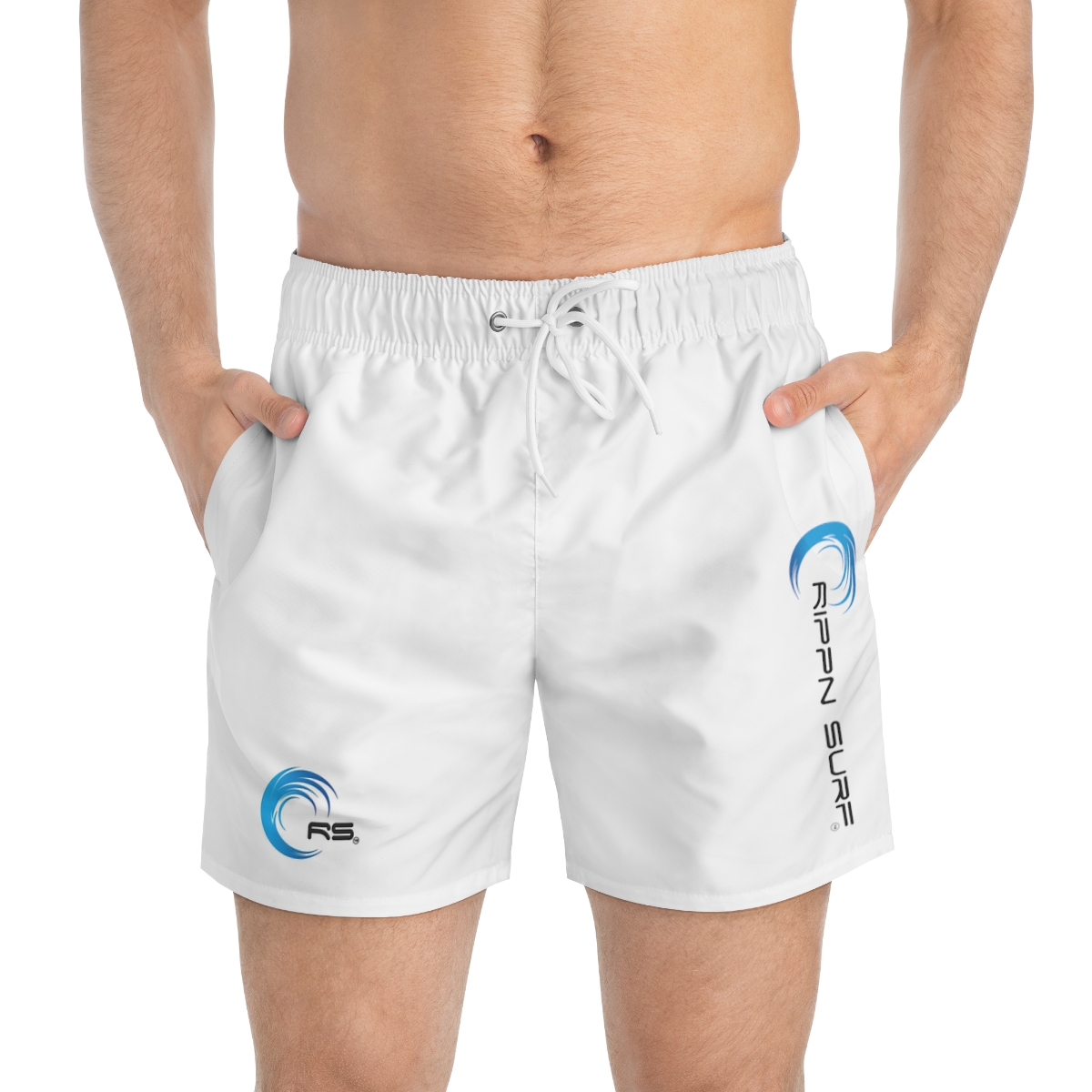 Rippn Surf Vert Frontside Backside RS Wave Men’s Swim Trunks - Image 7