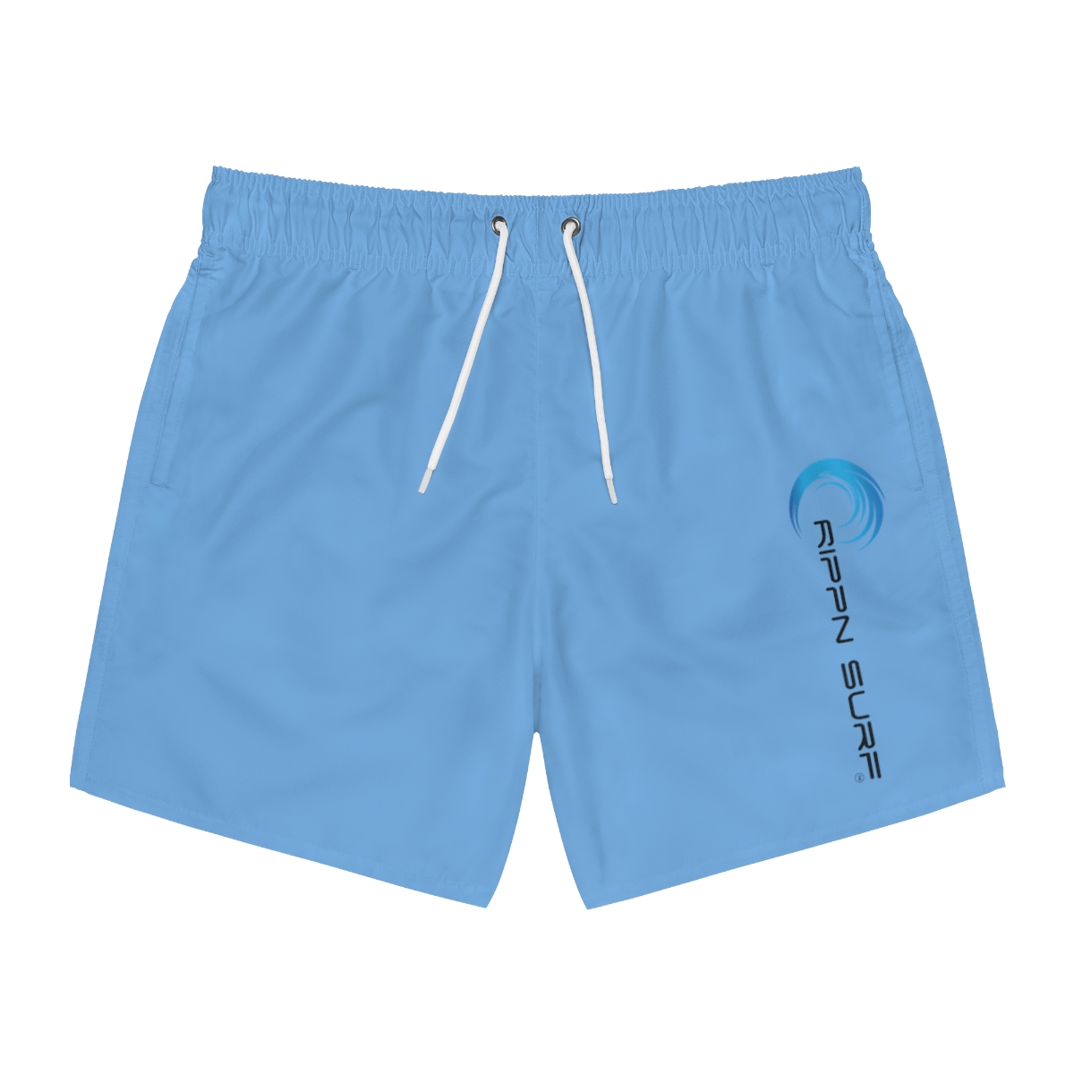 Rippn Surf Ocean Blue Vert Wave Men’s Swim Trunks - Image 38