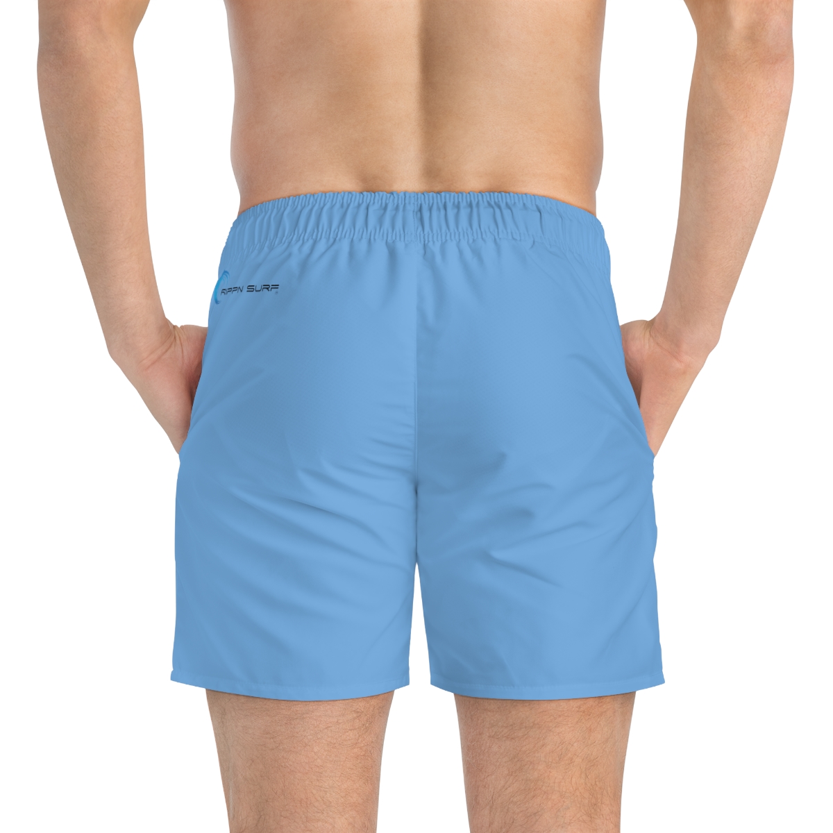 Rippn Surf Ocean Blue Vert Wave Men’s Swim Trunks - Image 41