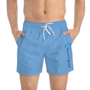 Rippn Surf Ocean Blue Vert Wave Men’s Swim Trunks