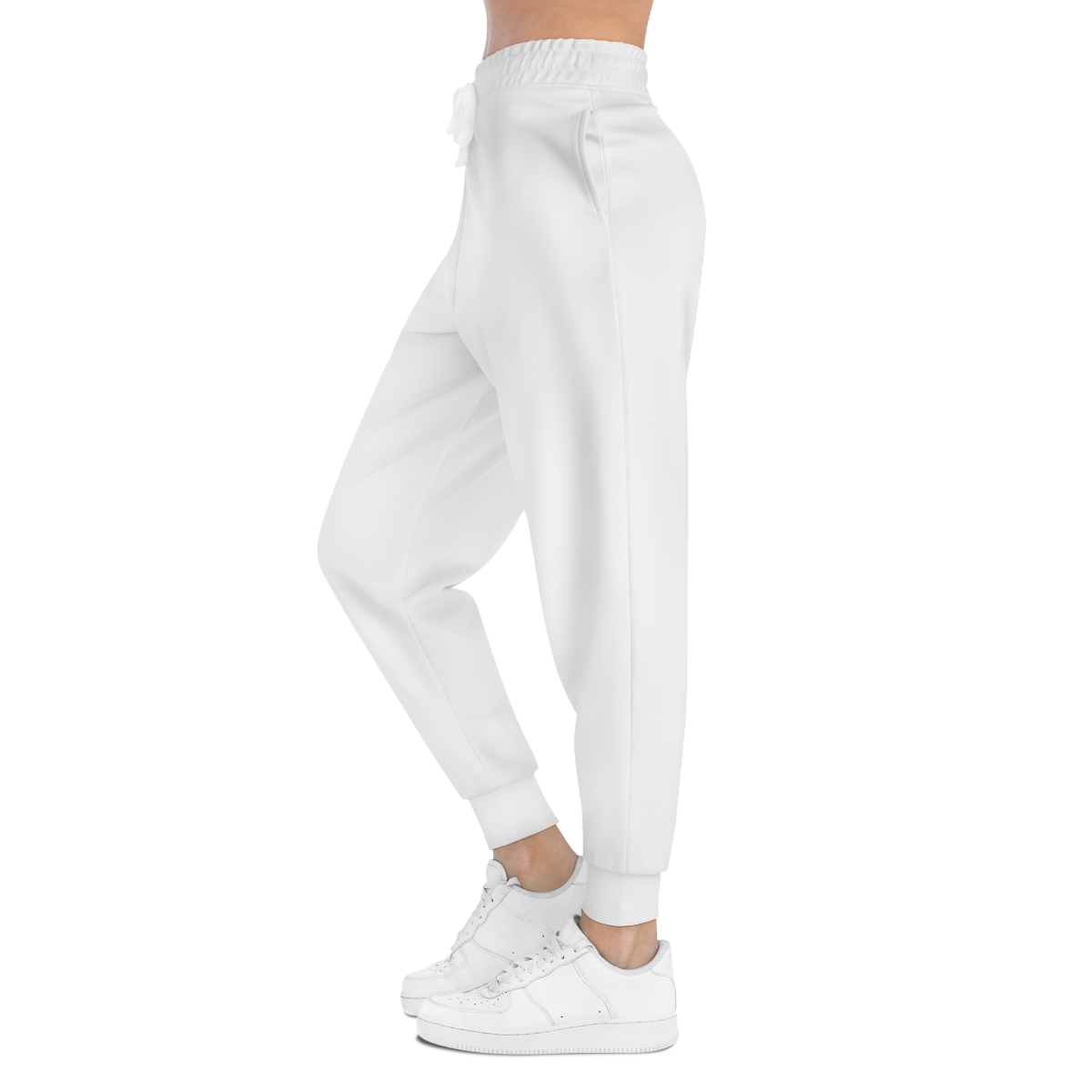 Ripped Men’s Athletic Joggers(Black/White) - Image 6