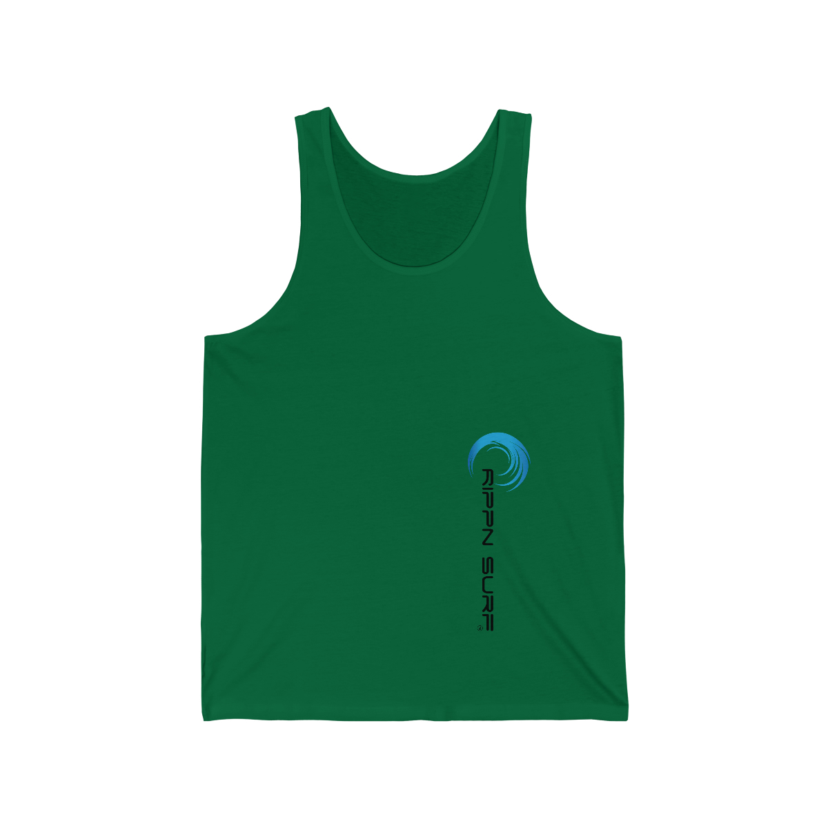 Rippn Surf Mens Dark Green Vert Tank