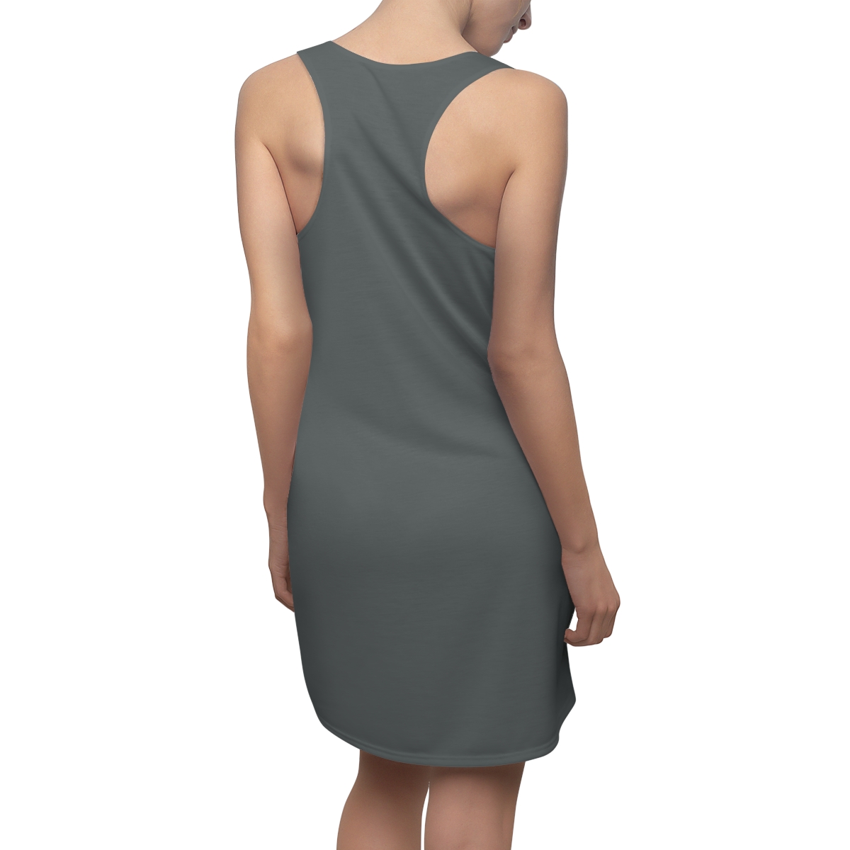 Rippn Surf Women's Dark Grey Racerback Dress - Image 7