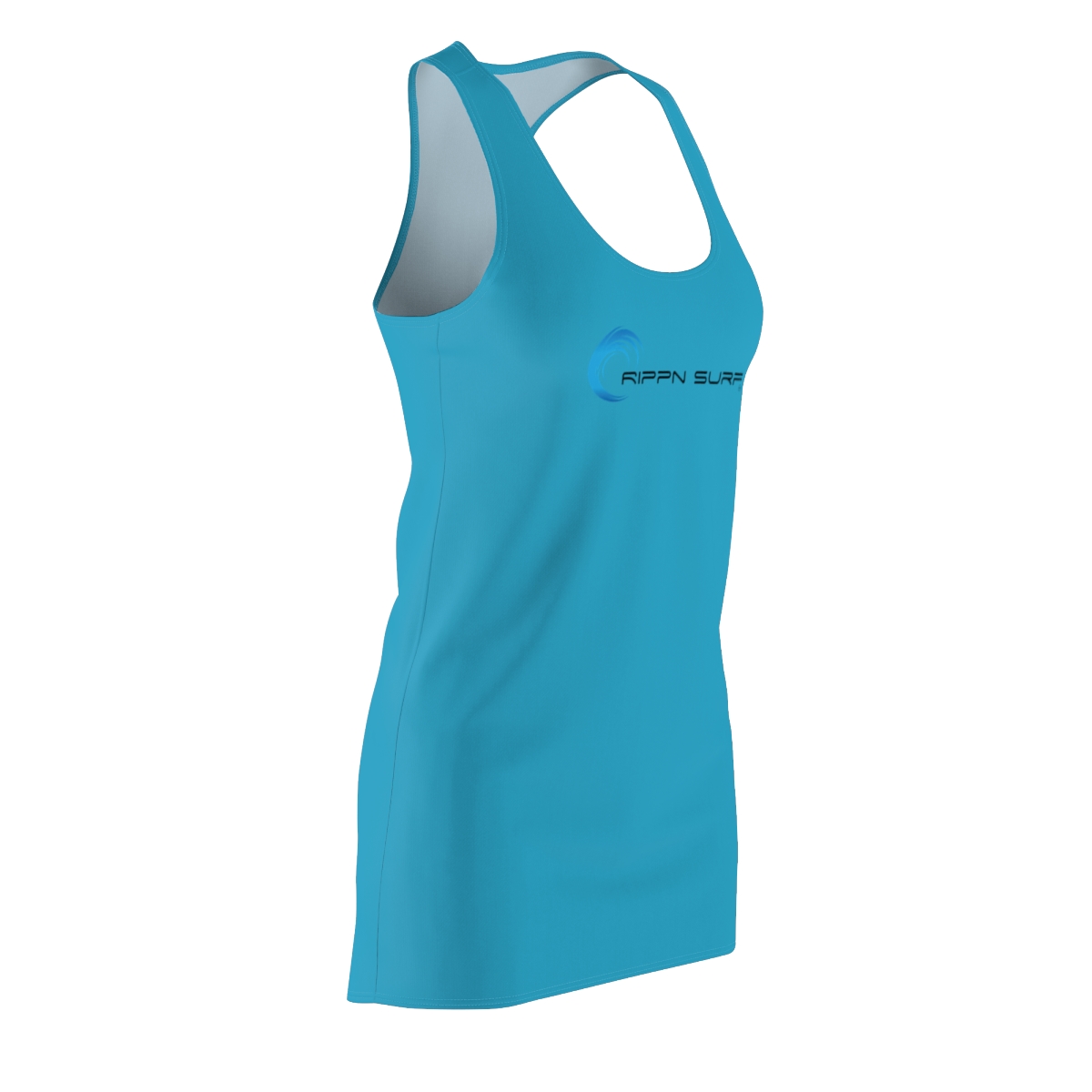 Rippn Surf Women's Ocean Blue Racerback Dress - Image 4