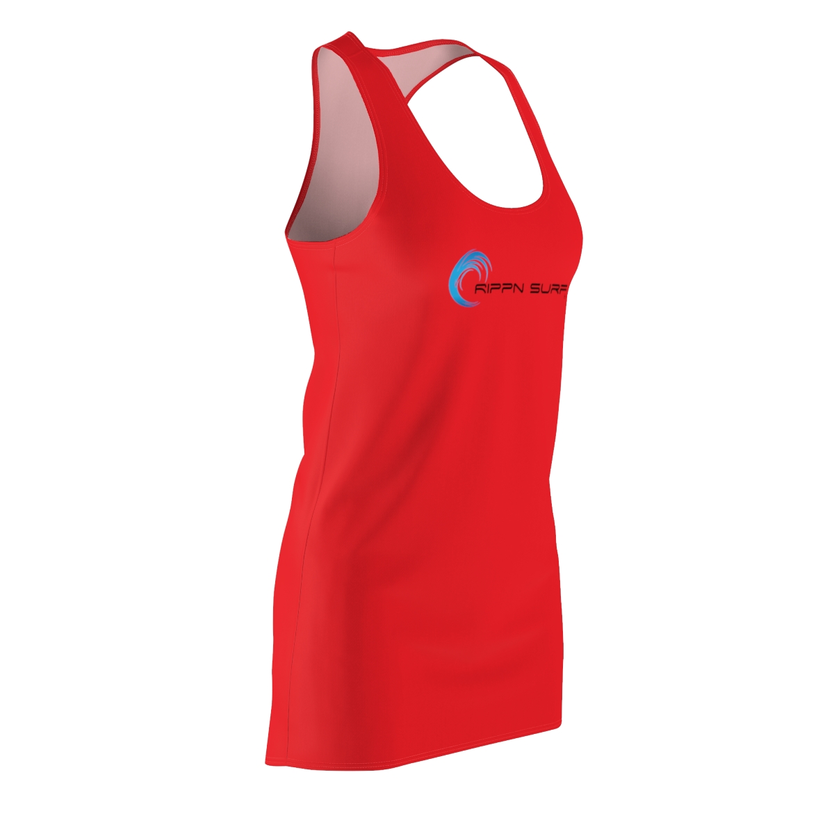 Rippn Surf Women's Red Racerback Dress - Image 4