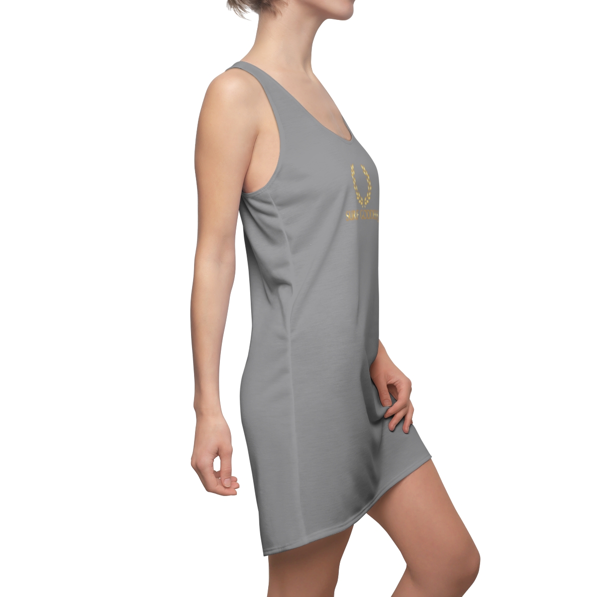 Surf Goddess Women's Grey Racerback Dress - Image 6