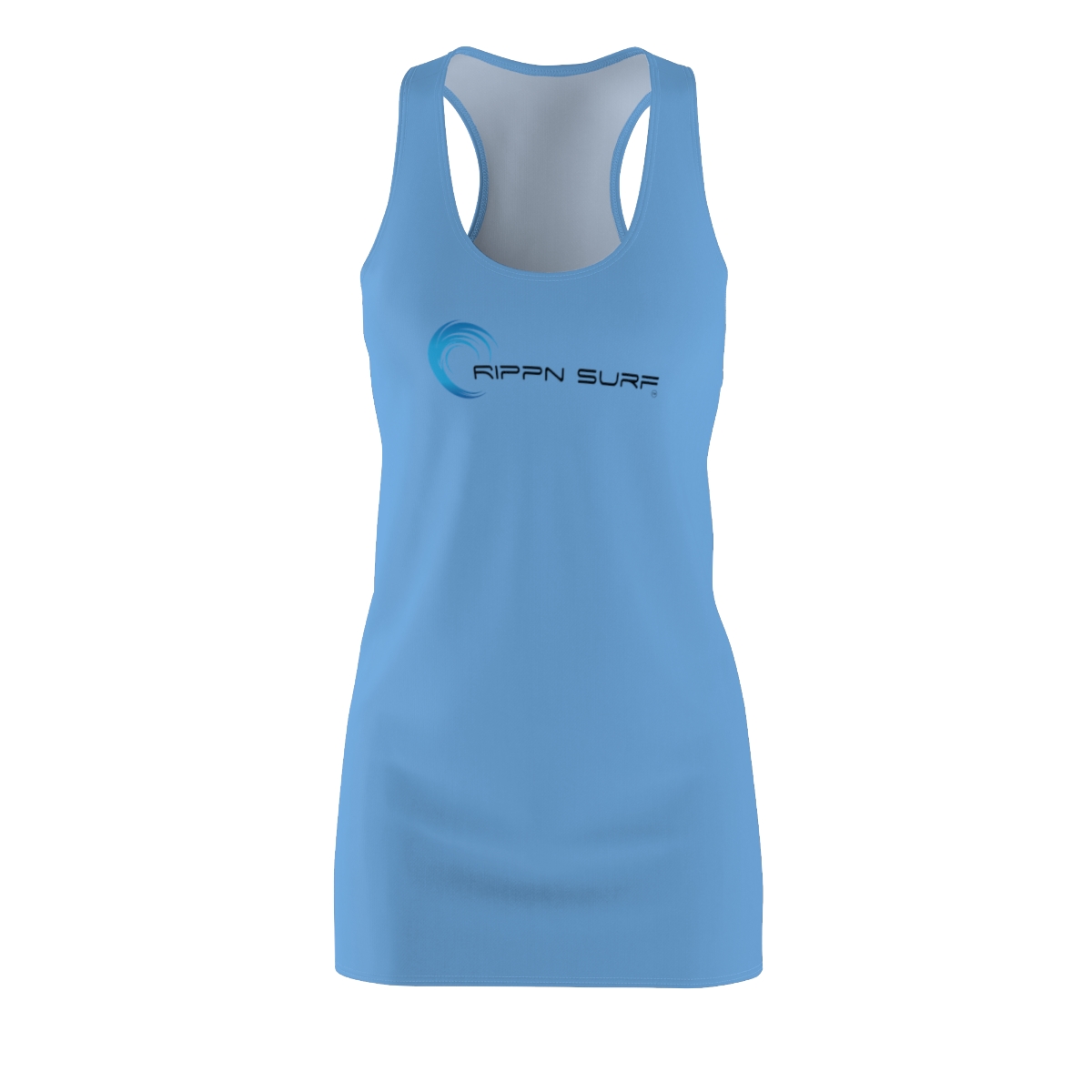 Rippn Surf Women's Light Blue Racerback Dress - Image 2