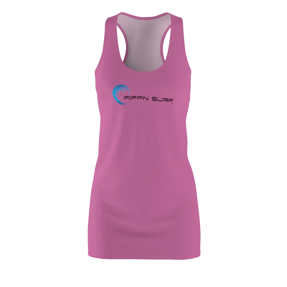 Rippn Surf Women's Light Pink Racerback Dress - Image 2